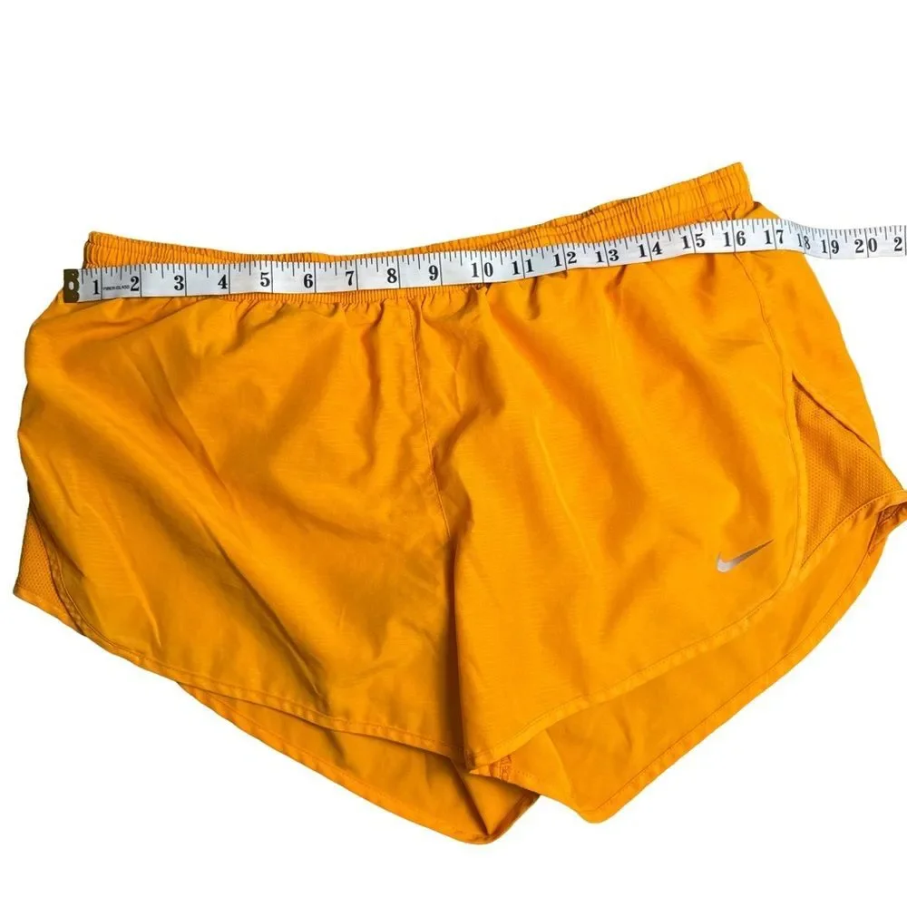 Nike Dri-Fit Running Shorts Bright Orange Size Large Athletic Gym